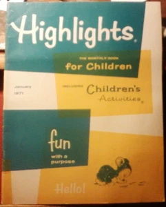 Highlights for Children January 1971 Vol 26 No 1 - Picture 1 of 1