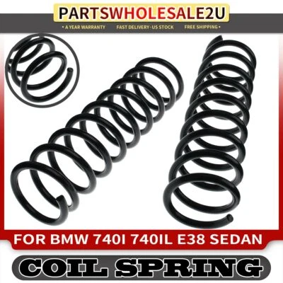 2pcs Rear Suspension Coil Springs for BMW E38 740i 740iL 1994-2001 33531091546 - Image 1 of 4