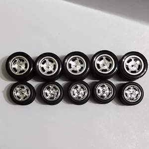 NEUMÁTICOS DE GOMA R/R cromo hot wheels 5 juegos 1/64 talla 10/12 67 rueda camaro - Imagen 1 de 6