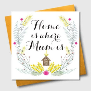 Muttertagskarte, Zuhause ist wo Mama ist, Mama - Bild 1 von 1
