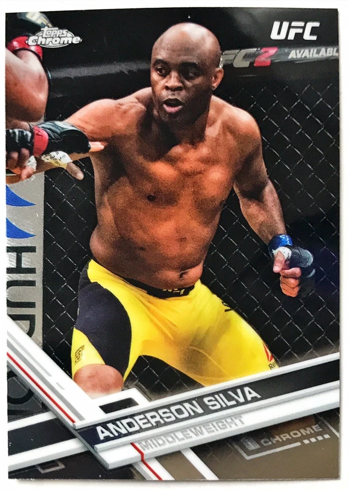 2017 Topps Chrome Anderson Silva #12 Base Card 1st Year Chrome!! RARE!! - Image 1 of 1