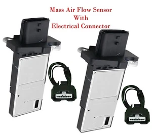 2 x Mass Air Flow Meter Sensor + Connectors Fits Infiniti M56 Q70 Q70L - Picture 1 of 8