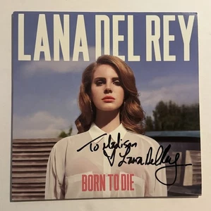 LANA DEL REY HAND SIGNED BORN TO DIE LP VINYL RECORD ALBUM RARE COA - Picture 1 of 2