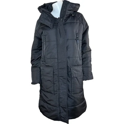 Chaqueta acolchada acolchada resistente al agua Susan Graver negra XX-pequeña nueva sin etiquetas con capucha Foto 1 de 4