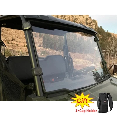 UTV Full Windshield for Polaris Ranger Midsize 500/570 Crew/EV/ETX  2015-2025 - Image 1 of 4