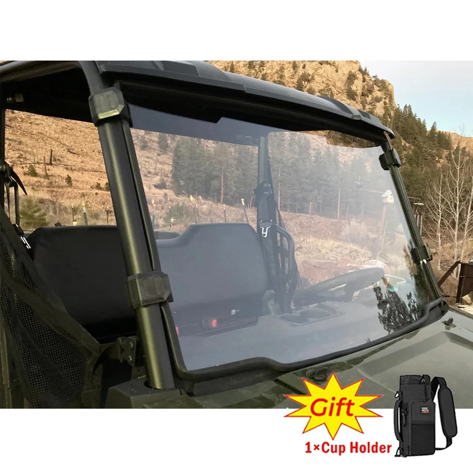 Parabrisas completo UTV para Polaris Ranger tamaño mediano 500/570 doble/EV/ETX 2015-2025 Foto 1 de 4