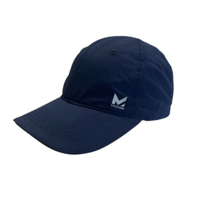 Mission Wet to Cool Cycling Running Hat Blue Adjustable Strap Lightweight Golf - Image 1 of 4