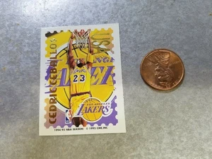 Cedric Ceballos LA Lakers NBA 1995 CME Stamp STICKER USA RARE ODDBALL - Picture 1 of 1