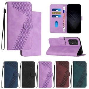 For Samsung Galaxy A17 A56 A53 A36 A26 A07 Magnetic Flip Stand Card Case+Strap - Picture 1 of 67