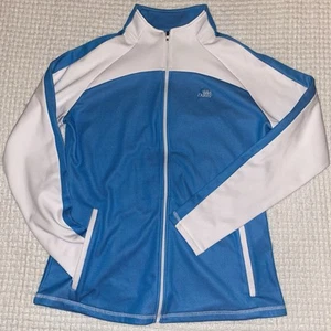 Women’s Footjoy Golf Jacket Medium Wild Dunes Never Worn $92 Retail White Blue - Picture 1 of 7