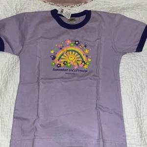 NEW Girl’s Lavender Christian T-shirt Size 4 - Picture 1 of 3