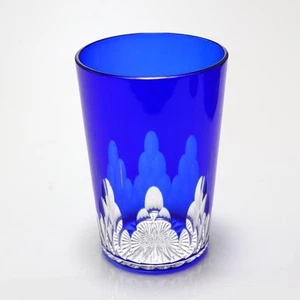 Baccarat Richelieu Blue Glass Decanter 10.6cm Vintage Collectible Nightcap - Picture 1 of 10