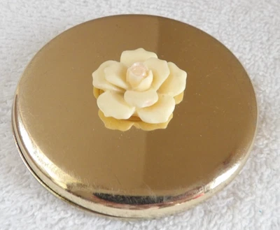 Dolce & Gabbana Dolce Limited Edition Gold Mirror Compact Rose Signed - Image 1 of 4
