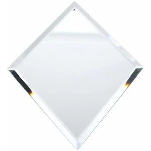 Plymor 5" x 7" diamantförmiger, 3 mm dicker abgeschrägter Glasspiegel - Bild 1 von 1