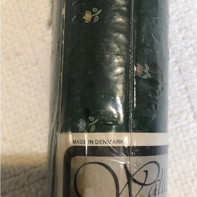 Papel pintado de colección Pallcoverings doble rollo AP1039 verde floral Dinamarca casa de campo años 80 Foto 1 de 4