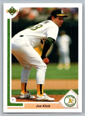 1991 Upper Deck Joe Klink Oakland Athletics #468 - Image 1 of 2