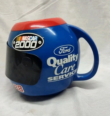 Taza de casco de carreras Nascar Penske Ford y soporte para latas Koozie 88 Dale Jarrett Y2k Foto 1 de 4