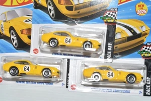 3- 2025 Hot Wheels Race Yel Jour De Course Series Ferrari 365 GTB4 Competizione - Imagen 1 de 2