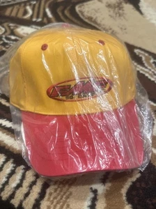 NWT Vintage Motocross Hat Cap FMF Flying Machine MX Moto Racing Yellow Red RARE - Picture 1 of 3