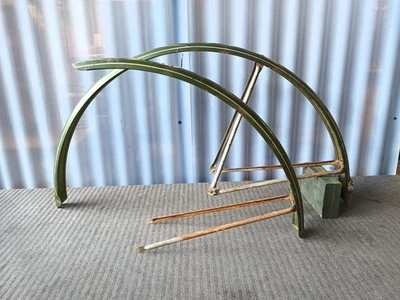 1972 Schwinn Suburban Fender Set Green OG Paint Fits 27" Wheeled Bicycles! - Image 1 of 4