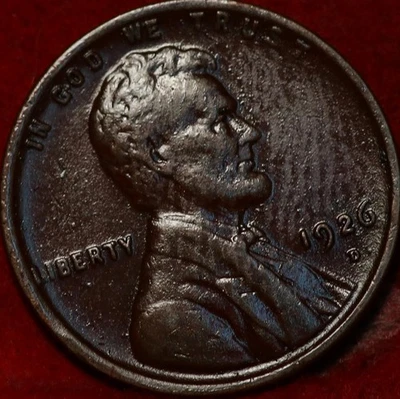1926-D Denver Mint Copper Lincoln Wheat Cent - Image 1 of 2