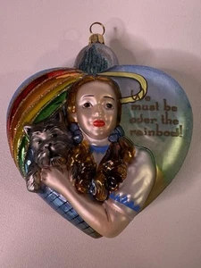 Kurt S Adler Wizard of Oz Ornament Dorothy & Toto "We Must Be Over The Rainbow" - Picture 1 of 9