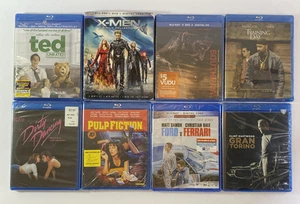 (Lot of 8) SEALED Assorted Blu-Ray Movie Bundle Ford Ferrari X-Men Gran Torino - Imagen 1 de 8