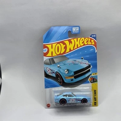 Hot Wheels 2025 Case G Datsun 240Z Blue Sakura HW Art Cars (b2) - Image 1 of 2