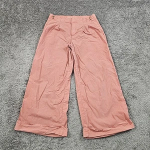 Pantalones American Eagle Mujer 8 S Rosa Pierna Ancha Tiro Alto Elastizados 29x27 - Imagen 1 de 11