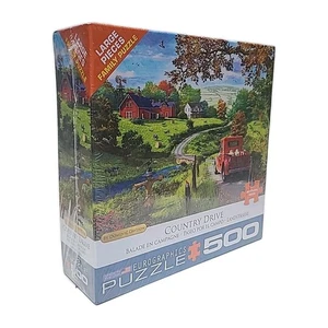 EuroGraphics Country Drive 500 Piece Jigsaw Puzzle Landscape Art NEW Free Ship - Picture 1 of 16
