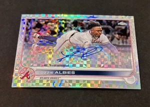 2022 Topps Chrome Update Ozzie Albies X-Fractor Auto SP #’d 088/125! - Bild 1 von 8