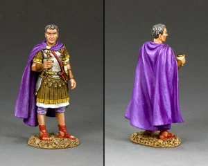 RE E CAMPAGNA ROM041 Romani - Figura in metallo dipinto pressofuso Germanico - Foto 1 di 1
