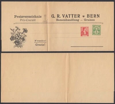 Suiza - Papelería postal en portada/hoja. Flor....... (DD) MV-4157 Foto 1 de 2