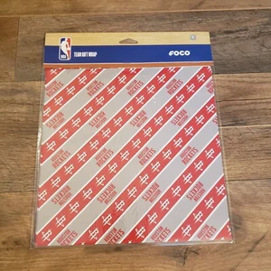 NEW FOCO HOUSTON ROCKETS WRAPPING PAPER GIFT WRAP NBA BASKETBALL 20" X 30" - Picture 1 of 3