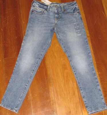 Pantalones de mezclilla Gymboree para niñas súper ajustados azul claro talla 7 precio de venta sugerido por el fabricante $40 5 bolsillos NUEVO Foto 1 de 3