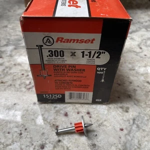 RAMSET 1512SD Fastener Pin With Washer,1 1/2 In,PK100 - Picture 1 of 3