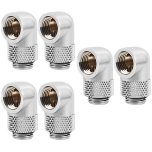  3 Count Computer Water-cooled Elbow Cooling Accessories Connectors - Afbeelding 1 van 12