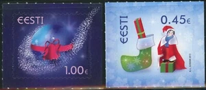 Estonia #744-745 Christmas Postage Stamps 2013 Europe Eesti MNH - Picture 1 of 1