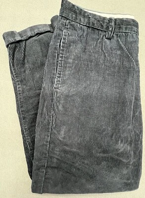 Nautica Pants Men 36x30 Navy Blue Corduroy Cuffed Wide Leg Cotton Coastal Preppy - Image 1 of 4