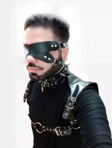 Kit bondage maschera fetish sexy benda uomo costrizioni giochi di ruolo sexy - Foto 1 di 3