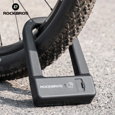 ROCKBROS Bicycle Smart NFC Lock High Strength Rainproof Anti-theft Safety U-Lock - Image 1 of 4