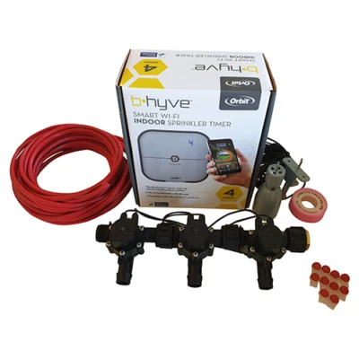 Orbit B-hyve WiFi Controller 4 Station-3x19mm Manifold Valves & Wire -FreeSensor - Image 1 of 4