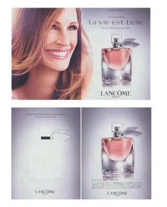 Publicité papier glacé - La Vie est Belle Lancôme 2 pages recto verso - Picture 1 of 1