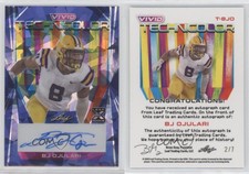 2023 Leaf Vivid Technicolor Navy Blue Crystal /7 BJ Ojulari Rookie Auto RC