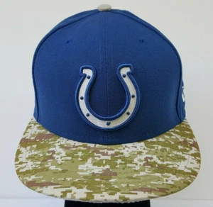 Indianapolis Colts Camo Bill Hat 7 1/4 New Era Fitted Cap Auth 59/Fifty - Picture 1 of 7