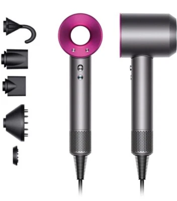 SUPER HAIR DRYER Asciugacapelli Phon Professionale Pro 1800W 5 Accessori Acconciature Portatile