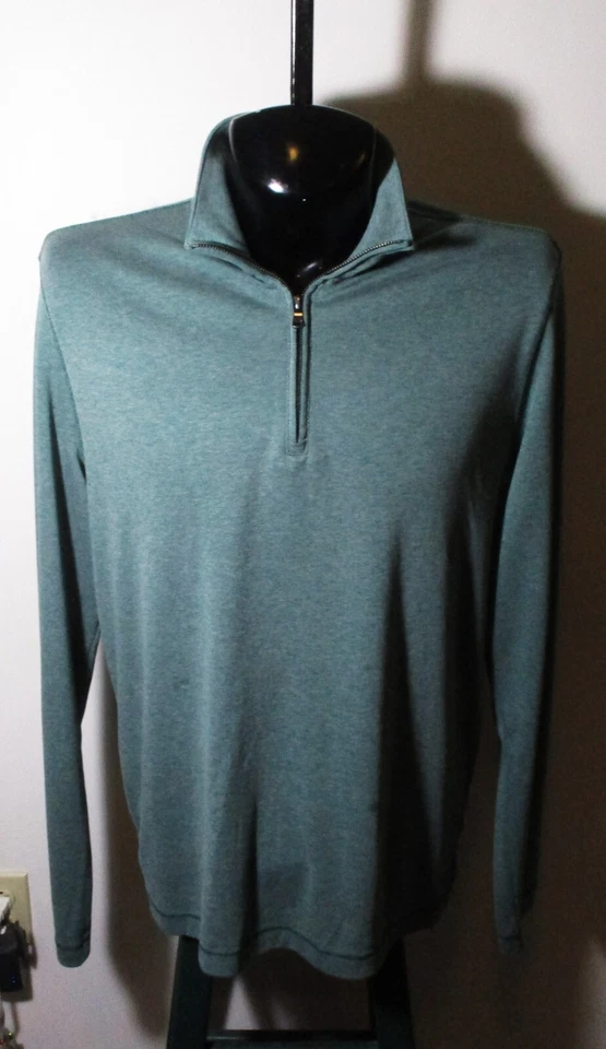 Camisa Polo MICHAEL KORS Verde Manga Larga 1/2 Cremallera Talla XL Foto 1 de 4