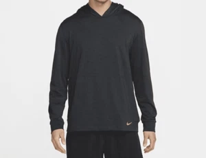 Nike Men's Dri-FIT Black Yoga Pullover Hoodie DQ4886-045 - Picture 1 of 4