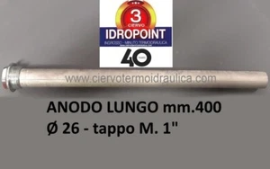 ANODO DI MAGNESIO M. 1" Ø 26 mm LUNGHEZZA mm. 400 (33710) - Foto 1 di 3