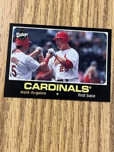 2002 Upper Deck Vintage Mark McGwire St Louis Cardinals #154 - C2 - Picture 1 of 3